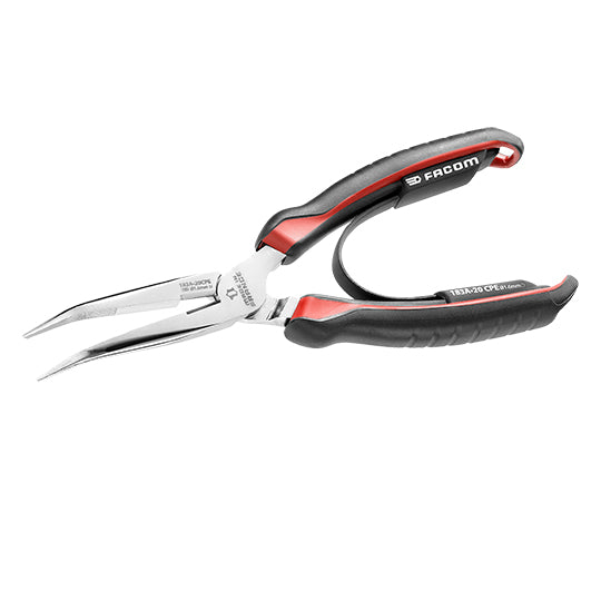 PINCE A BEC LONG 1/2 RONDE COUDE FACOM 200MM
