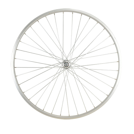 ROUE VELO URBAIN 650 X 30A AV ECROU AXE PLEIN JANTE ALU ARGENT 36T