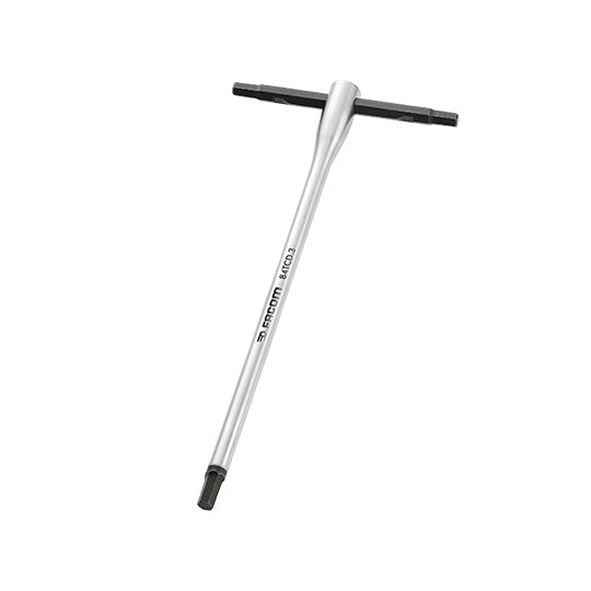 CLE HEXAGONALE EN T  3 MM FACOM COULISSANTE