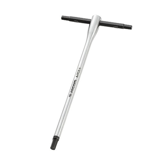 CLE HEXAGONALE EN T  5 MM FACOM COULISSANTE