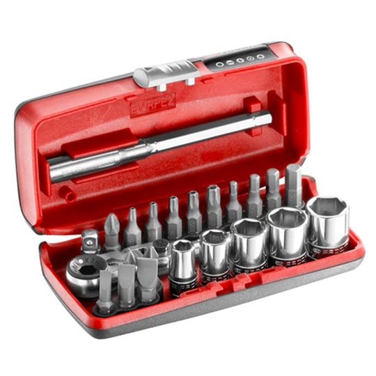 COFFRET CLIQUET 1/4'' COMPACT FLEX - DOUILLES - EMBOUTS FACOM - PRIX NET