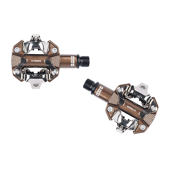 PEDALE VTT AUTO LOOK X TRACK GRAVEL BRONZE FONCE (PR)