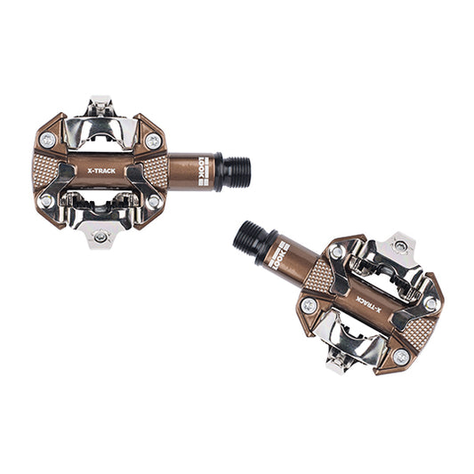 PEDALE VTT AUTO LOOK X TRACK GRAVEL BRONZE FONCE (PR)