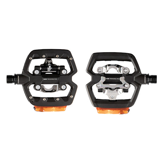 PEDALE VTT/TREKKING AUTO LOOK GEO TREKKING ROC VISION POLYVALENTE AVEC ECLAIRAGE NOIR (PR)