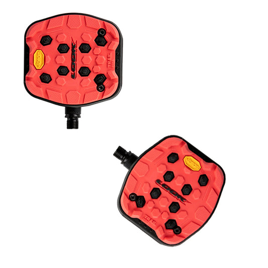 PEDALE VTT/TREKKING/CITY LOOK TRAIL GRIP VIBRAM ROUGE 530GR (PR)