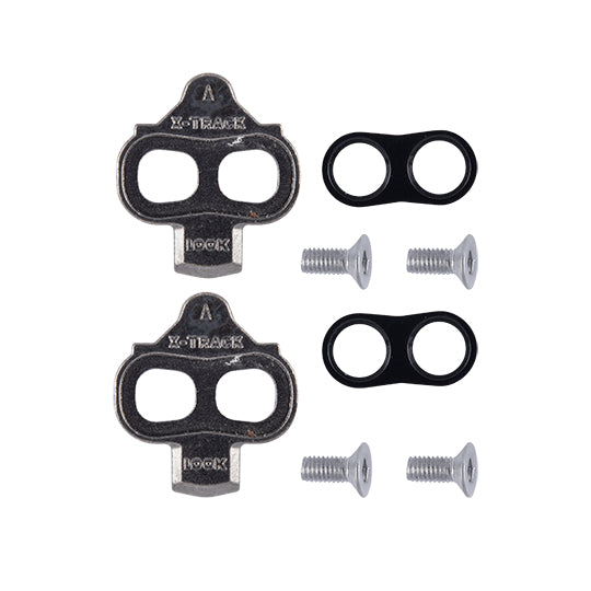 CALE PEDALE VTT LOOK X TRACK MOBILE +/- 6° GRIS COMPATIBLE SPD (PR)