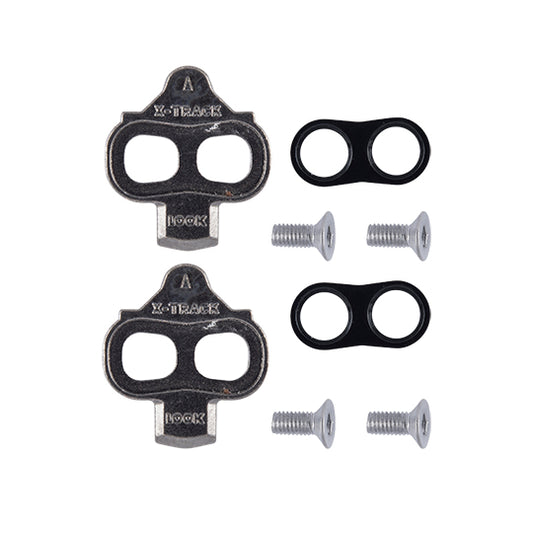 CALE PEDALE VTT LOOK X TRACK MOBILE +/- 6° GRIS COMPATIBLE SPD (PR)