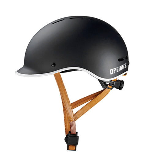 CASQUE URBAIN OPTIMIZ O375 NOIR MAT AVEC REGLAGE OCCIPITAL LED T.L (59/61)