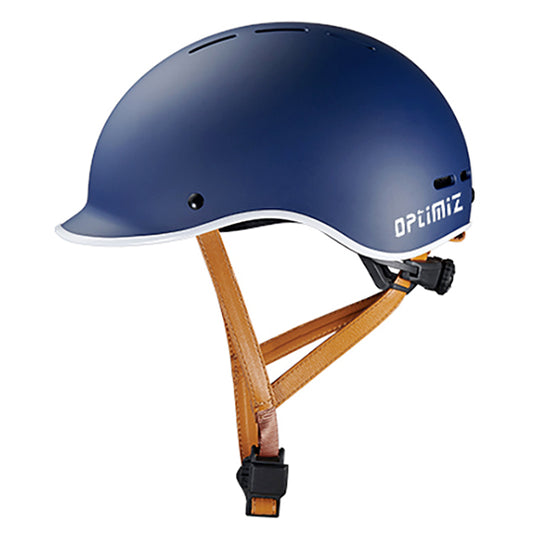 CASQUE URBAIN OPTIMIZ O375 BLEU MAT AVEC REGLAGE OCCIPITAL LED T.L (59/61)
