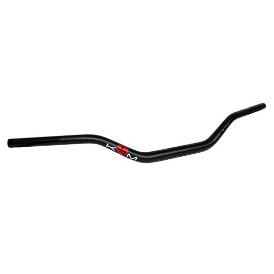 GUIDON MECABOITE/MOTO KRM OVERSIZE D28.6 ALU KRM PRO RIDE SANS MOUSSE - NOIR/ROUGE