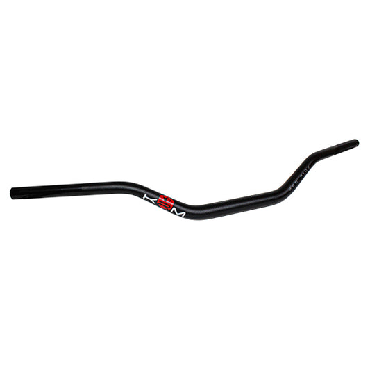 GUIDON MECABOITE/MOTO KRM OVERSIZE D28.6 ALU KRM PRO RIDE SANS MOUSSE - NOIR/ROUGE
