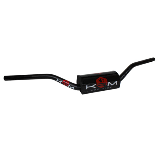 GUIDON MECABOITE/MOTO KRM OVERSIZE D28.6 ALU KRM PRO RIDE AVEC MOUSSE - NOIR/ROUGE