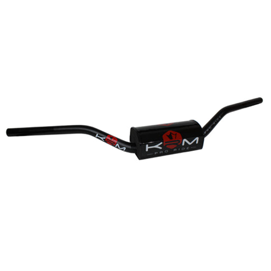GUIDON MECABOITE/MOTO KRM OVERSIZE D28.6 ALU KRM PRO RIDE AVEC MOUSSE - NOIR/ROUGE