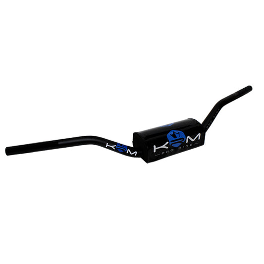 GUIDON MECABOITE/MOTO KRM OVERSIZE D28.6 ALU KRM PRO RIDE AVEC MOUSSE - NOIR/BLEU