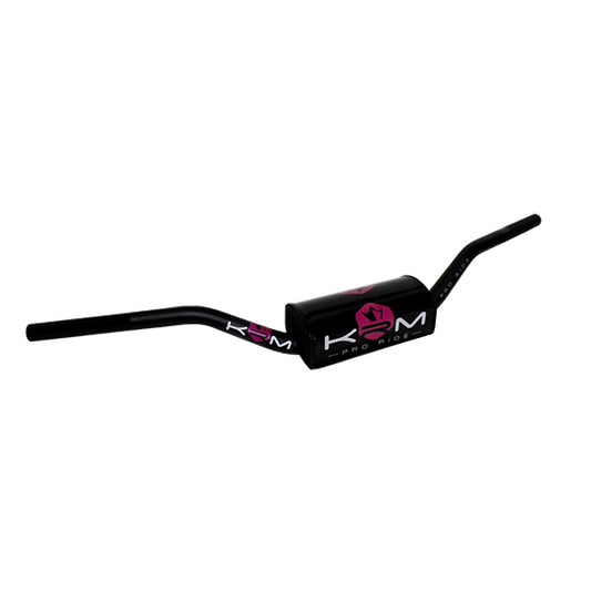 GUIDON MECABOITE/MOTO KRM OVERSIZE D28.6 ALU KRM PRO RIDE AVEC MOUSSE - NOIR/ROSE