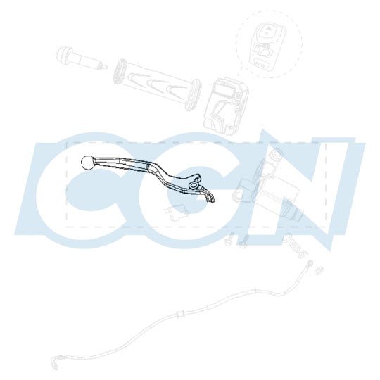 LEVIER DROIT MAXI SCOOTER OEM PEUGEOT 125 PULSION 2018->