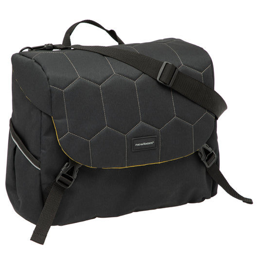 SACOCHE VELO PORTE BAGAGE NEWLOOXS MONDI JOY QUILTED NOIR UNI -18.5 LITRES- 360X320X160MM