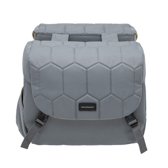 SACOCHE VELO PORTE BAGAGE A PONT NEWLOOXS MONDI JOY QUILTED GRIS UNI -38 L- 370X260X170