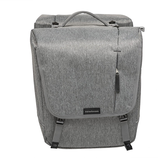 SACOCHE VELO PORTE BAGAGE A PONT NEWLOOXS NOVA DOUBLE GRIS MIK - 32 LITRES -