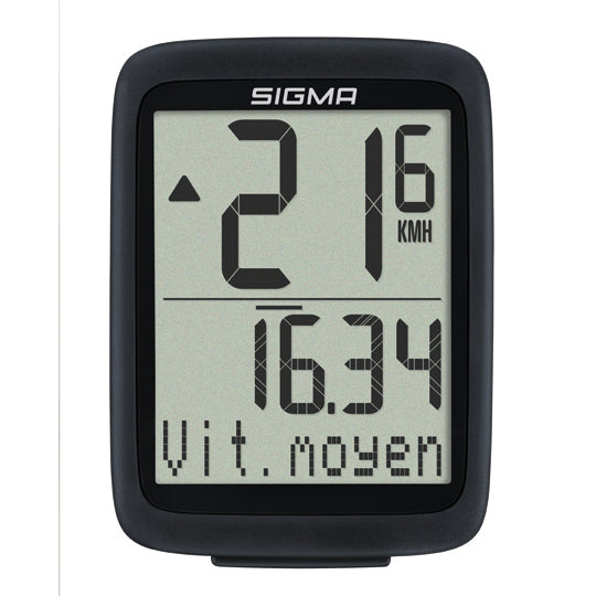 COMPTEUR VELO SANS FIL SIGMA BC   8.0 WL ATS 8 FCTS NOIR