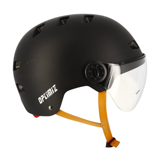 CASQUE URBAIN OPTIMIZ O382 NOIR MAT AVEC REGLAGE OCCIPITAL T.S (51/54)