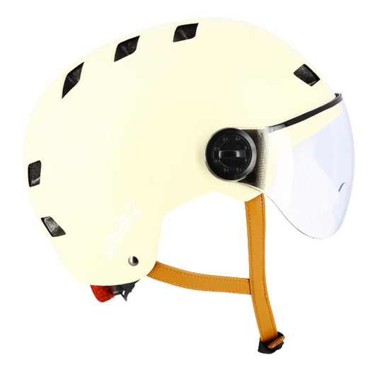 CASQUE URBAIN OPTIMIZ O382 CREME MAT AVEC REGLAGE OCCIPITAL T.M (55/58)
