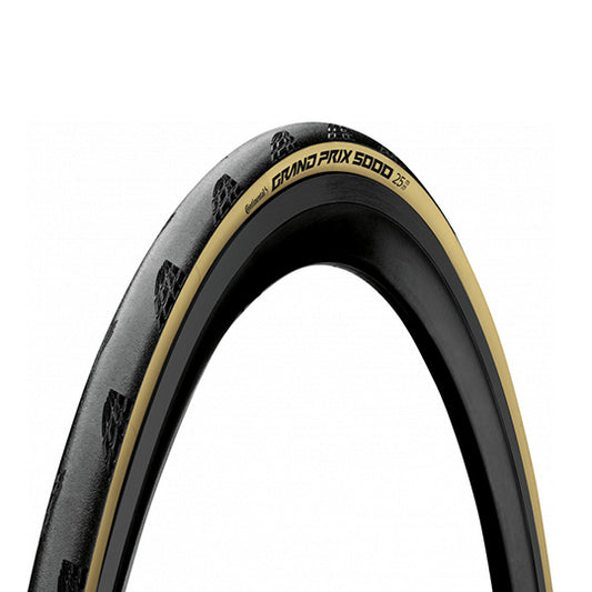 PNEU ROUTE 700X28C TS CONTINENTAL "GP 5000" TT NOIR/CREME (28-622)