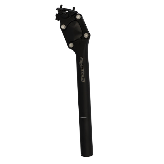 TIGE DE SELLE D31.6 SUSPENSION A PARALLELOGRAMME ALU L350  ERGOTEC PM-705N NOIR DEB 27MM