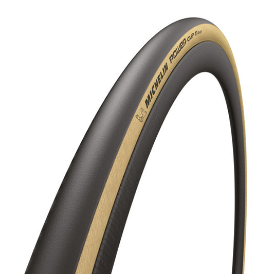 PNEU ROUTE 700X28C TS MICHELIN POWER CUP TLR NOIR/BEIGE (28-622)