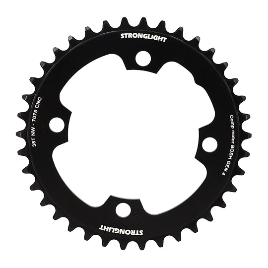 PLATEAU E BIKE/VAE MONO DIAM 104 EXTER 38DTS ALU 7075 NOIR 4 BRAN. STRONG COMP. BOSCH GEN4