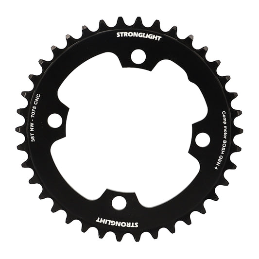 PLATEAU E BIKE/VAE MONO DIAM 104 EXTER 38DTS ALU 7075 NOIR 4 BRAN. STRONG COMP. BOSCH GEN4