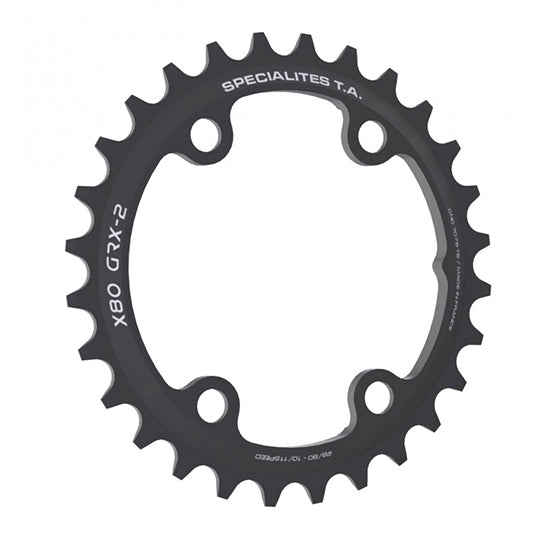 PLATEAU GRAVEL DOUBLE DIAM 80 INTER 32DTS NOIR X80 GRX600/810 (COMP.SHIM. 4 BRAN.) TA