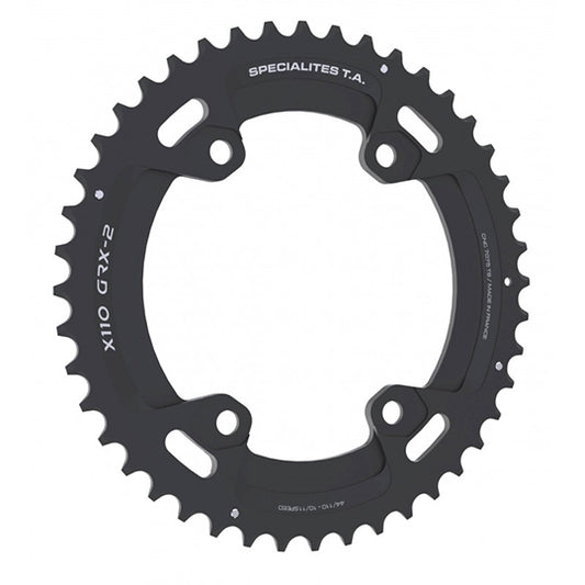 PLATEAU GRAVEL DOUBLE DIAM 110 EXTER 44DTS NOIR X110 GRX600/810 (COMP.SHIM. 4 BRAN.) TA