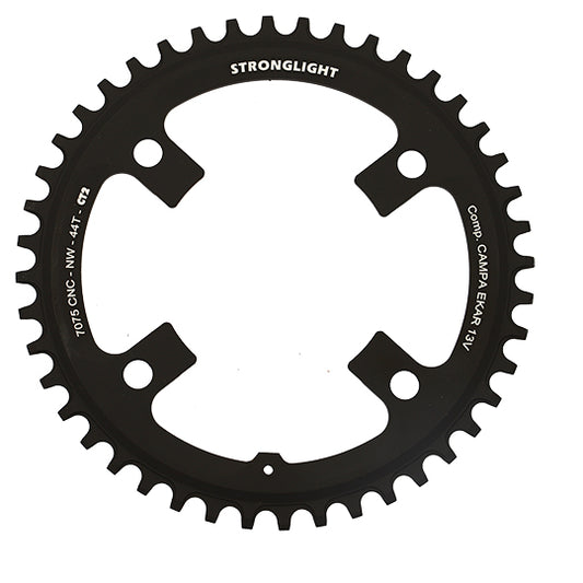 PLATEAU GRAVEL MONO DIAM 123 44DTS ALU 7075 NOIR 4 BRAN. STRONG COMP. CAMPA EKAR 13V