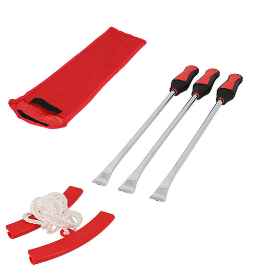 DEMONTE PNEU PROFESSIONNEL  (JEU DE 3) + PROTECTEUR JANTE (5X2)