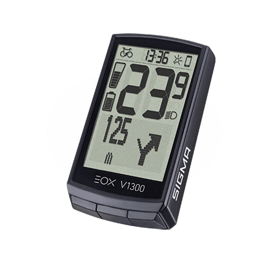 COMPTEUR VELO SANS FIL/GPS SIGMA EOX VIEW 1300  NOIR