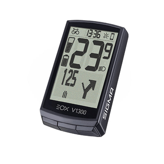 COMPTEUR VELO SANS FIL/GPS SIGMA EOX VIEW 1300  NOIR