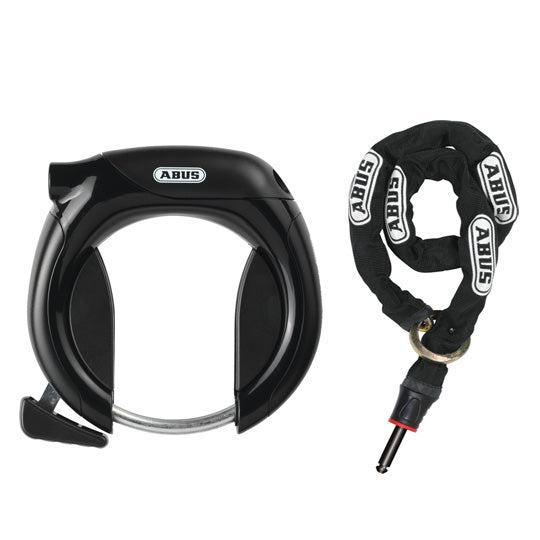 ANTIVOL VELO FER A CHEVAL ABUS PRO TECTIC 4960  NOIR + 6KS/85 + ST5850