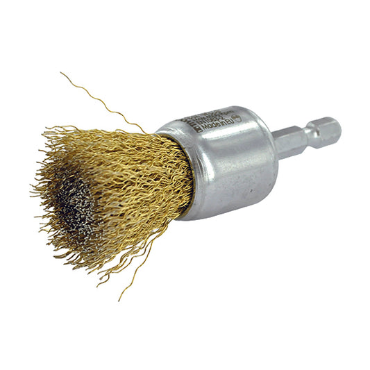 BROSSE PINCEAU TIVOLY FIL ACIER LAITONNÉ DIA.24