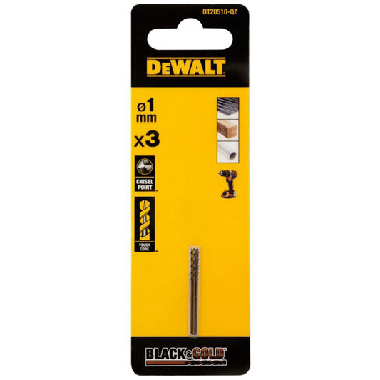 FORET DEWALT HSS-G GOLD&BLACK DIA. 1X12X24MM(x1)