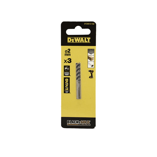 FORET DEWALT HSS-G GOLD&BLACK DIA. 2X24X49MM(X1)