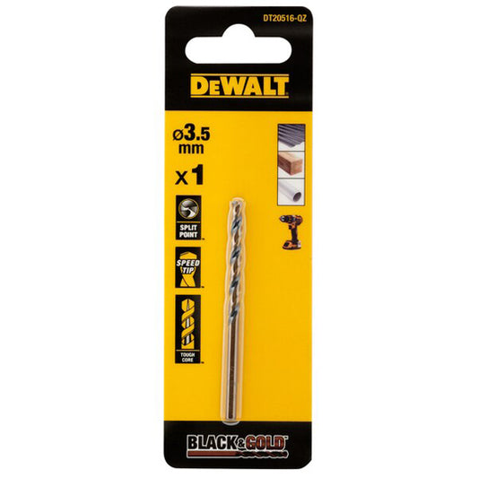 FORET DEWALT HSS-G GOLD&BLACK DIA. 3.5X39X70MM(x1)