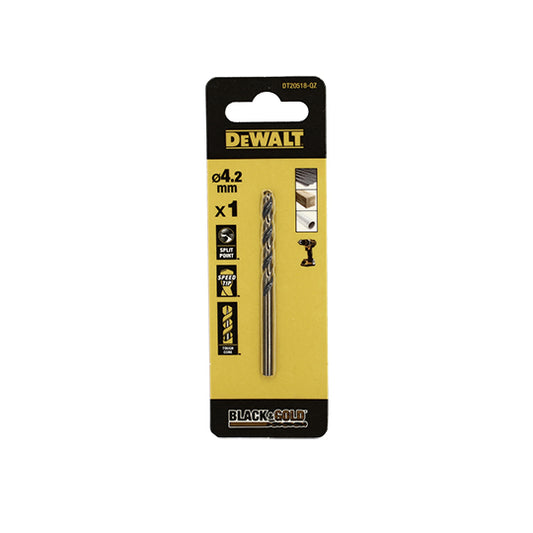 FORET DEWALT HSS-G GOLD&BLACK DIA. 4.2X43X75MM(X1)