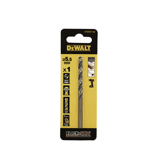 FORET DEWALT HSS-G GOLD&BLACK DIA. 5.5X57X93MM(X1)