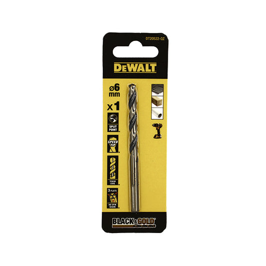 FORET DEWALT HSS-G GOLD&BLACK DIA. 6X57X93MM(x1)