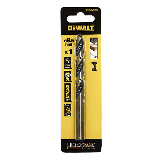 FORET DEWALT HSS-G GOLD&BLACK DIA.9.5X81X125MM(x1)