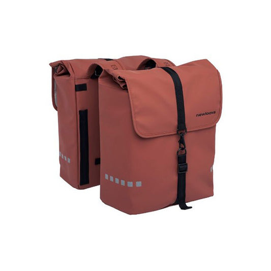 SACOCHE VELO PORTE BAGAGE A PONT NEWLOOXS ODENSE DOUBLE ROUILLE - 39 LITRES - 340x380x160M