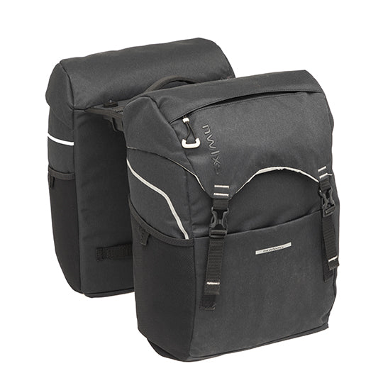 SACOCHE VELO PORTE BAGAGE A PONT NEWLOOXS SPORTS NOIR RACKTIME 2 - 32 LITRES - 290x390x160