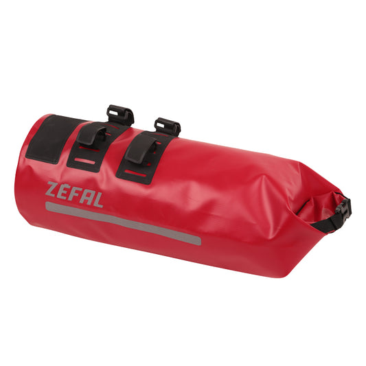 SACOCHE VELO CINTRE/PROLONGATEURS GRAVEL ZEFAL Z ADVENTURE F12 AERO ROUGE 12L(DIAM 200X410