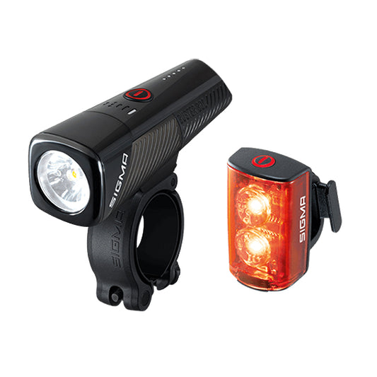 ECLAIRAGE VELO AV+AR RECHARG.USB-C SIGMA BUSTER 800/BUSTER RL 80 FIXATION CINTRE/TIGE DE S